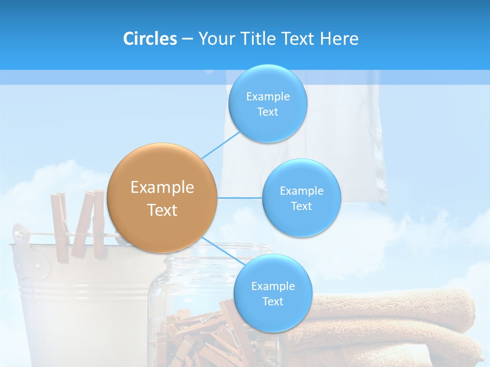 Sunny Clothes Cord PowerPoint Template