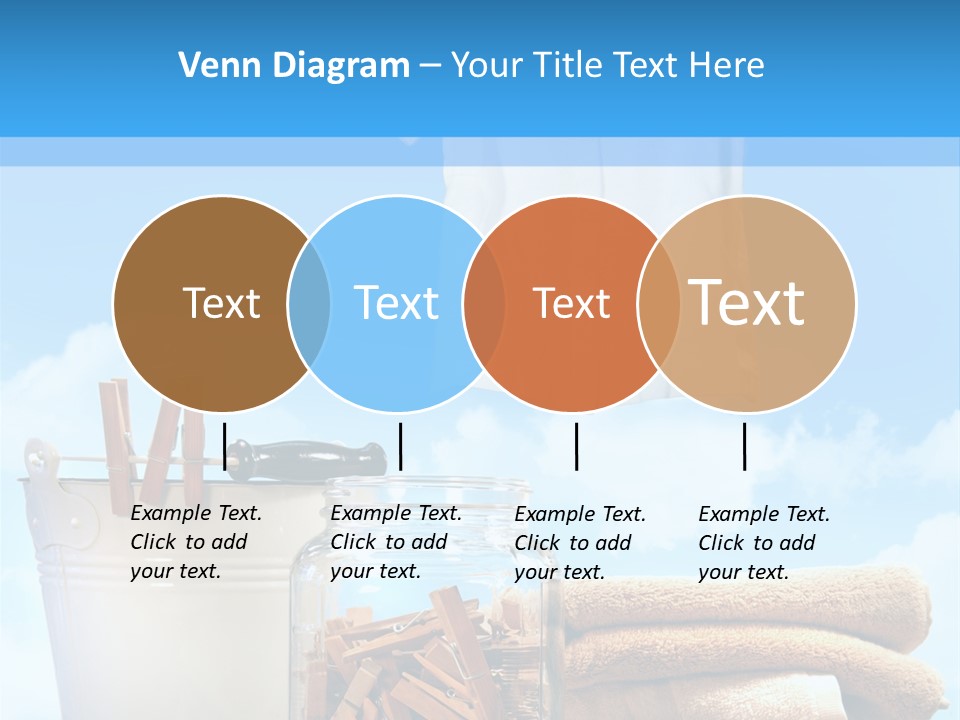 Sunny Clothes Cord PowerPoint Template