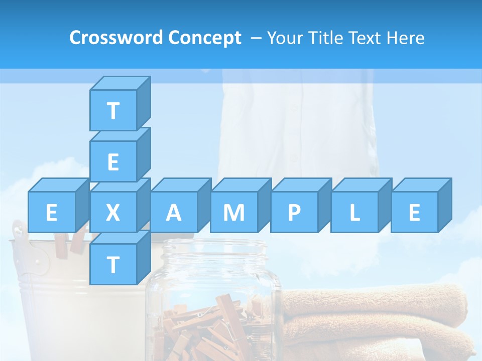 Sunny Clothes Cord PowerPoint Template