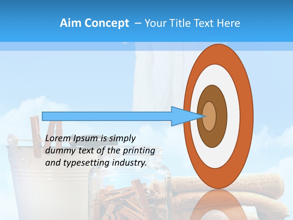 Sunny Clothes Cord PowerPoint Template