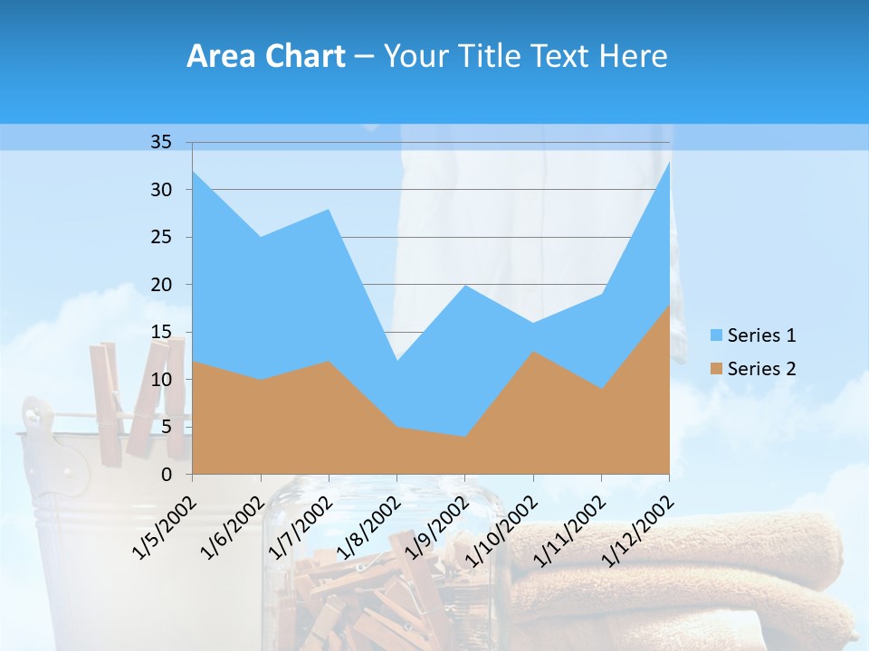 Sunny Clothes Cord PowerPoint Template