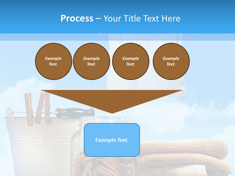 Sunny Clothes Cord PowerPoint Template