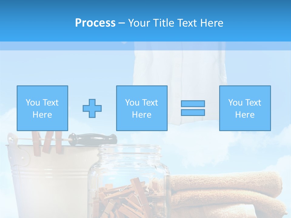 Sunny Clothes Cord PowerPoint Template