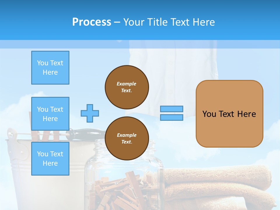 Sunny Clothes Cord PowerPoint Template