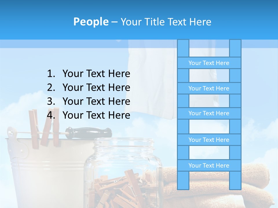 Sunny Clothes Cord PowerPoint Template