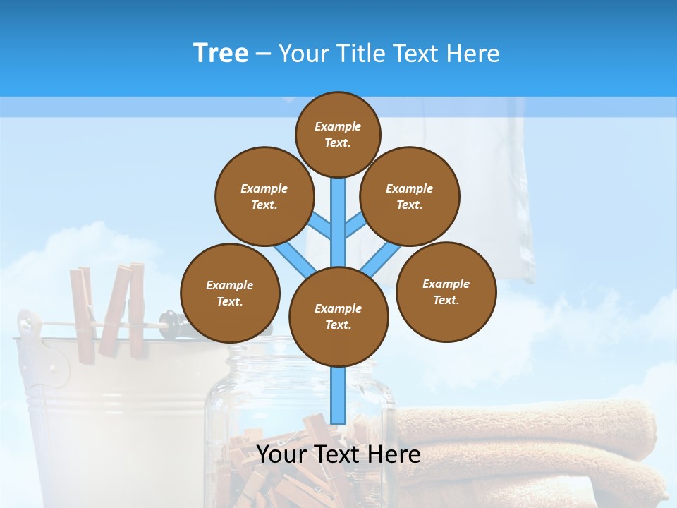 Sunny Clothes Cord PowerPoint Template