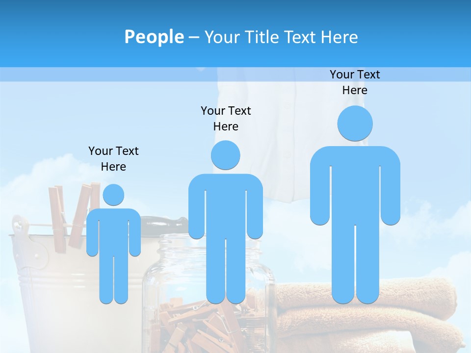 Sunny Clothes Cord PowerPoint Template