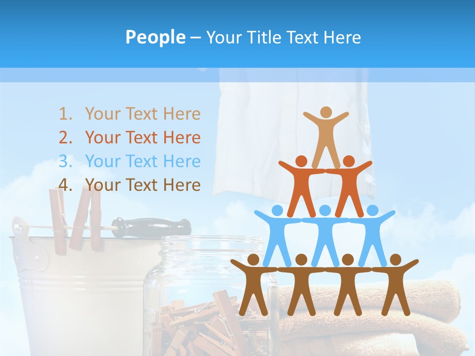 Sunny Clothes Cord PowerPoint Template