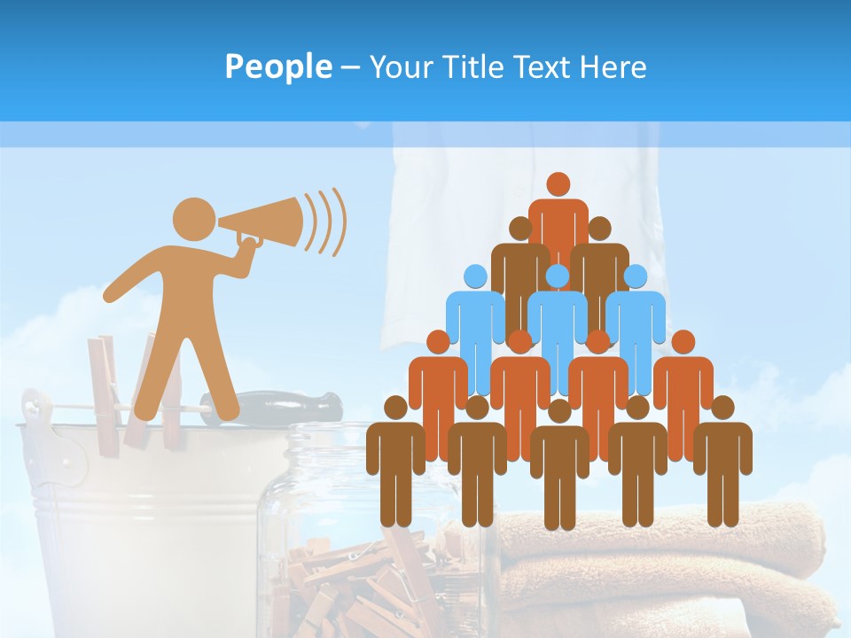 Sunny Clothes Cord PowerPoint Template