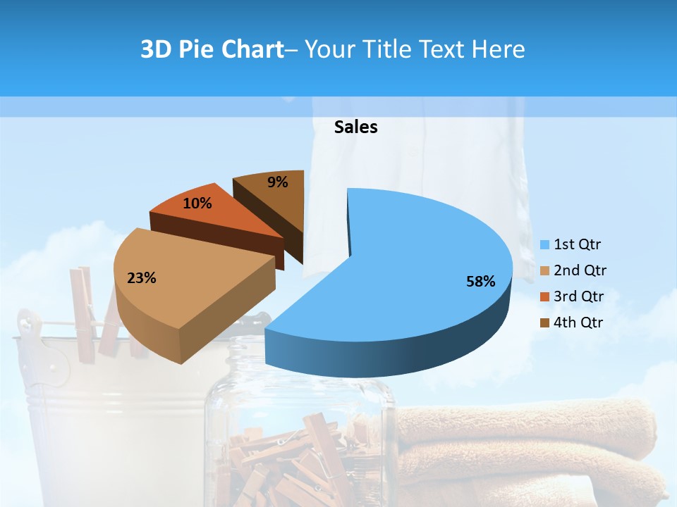 Sunny Clothes Cord PowerPoint Template