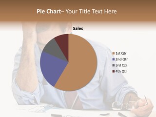 Calculator Recession Frustrated PowerPoint Template