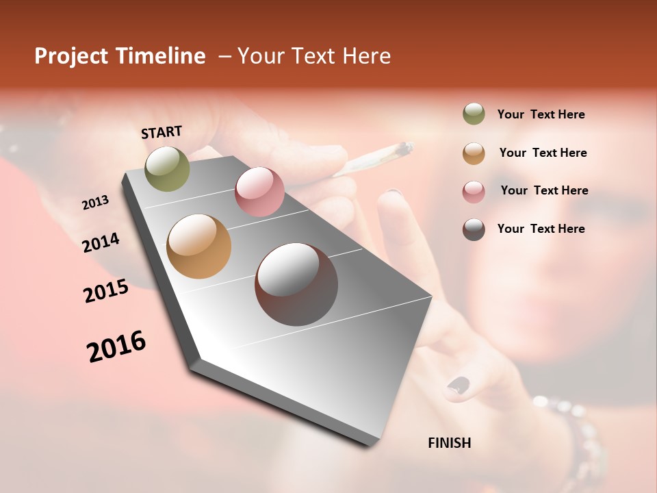 Human Cannabis Horizontal PowerPoint Template