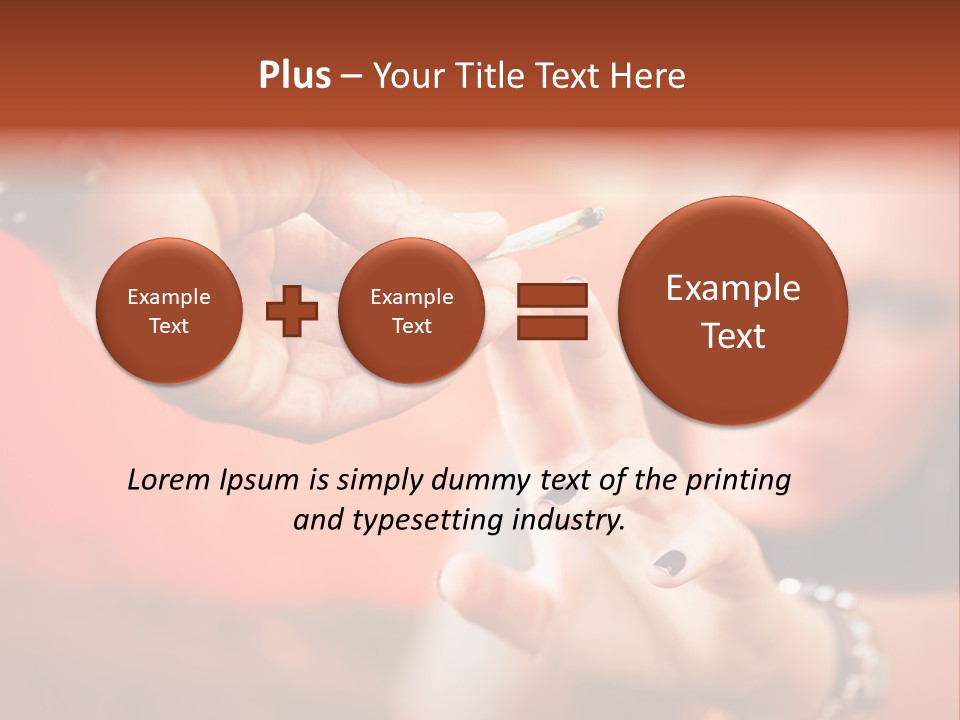 Human Cannabis Horizontal PowerPoint Template