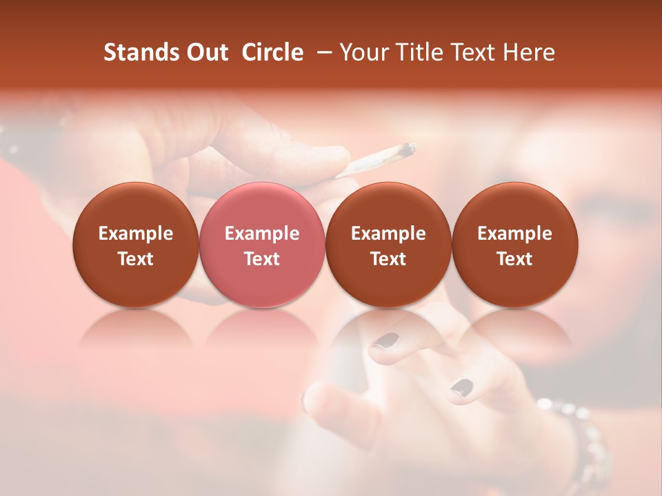 Human Cannabis Horizontal PowerPoint Template