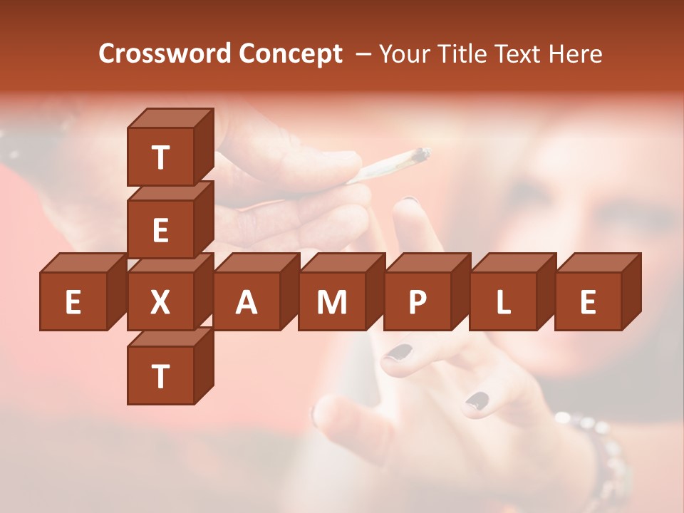 Human Cannabis Horizontal PowerPoint Template