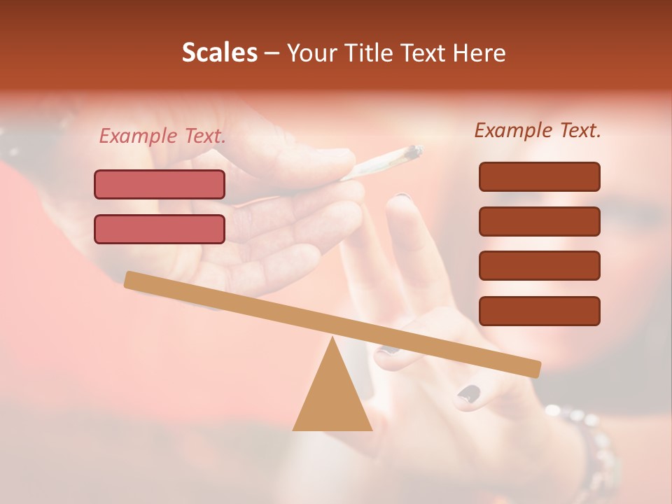 Human Cannabis Horizontal PowerPoint Template