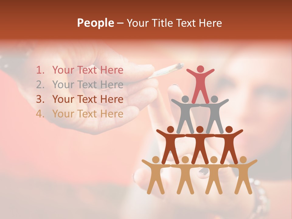 Human Cannabis Horizontal PowerPoint Template