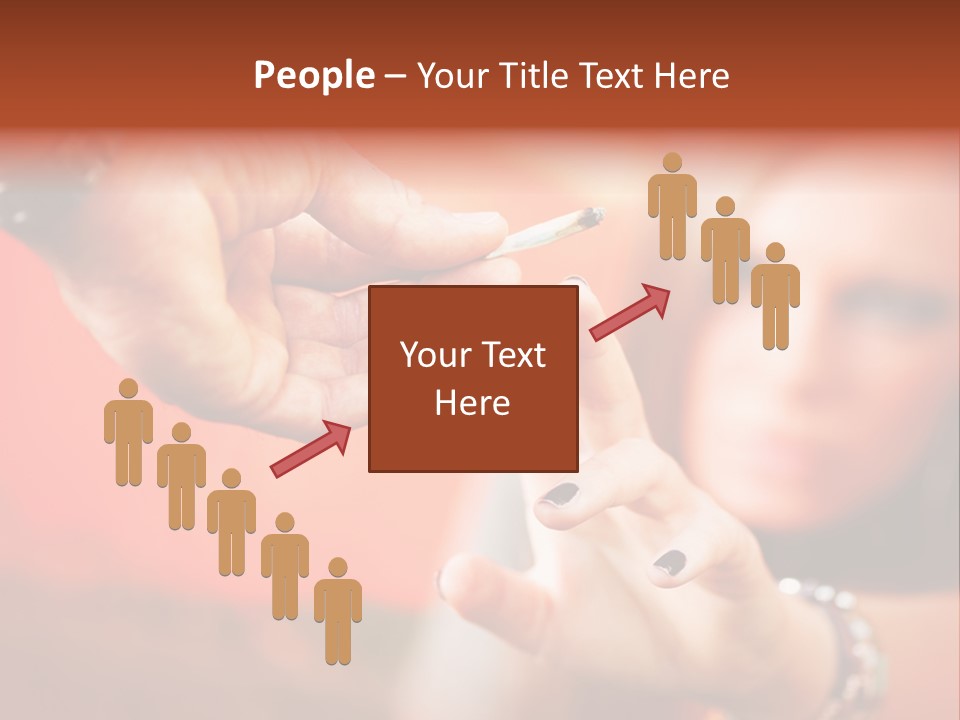 Human Cannabis Horizontal PowerPoint Template