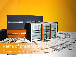 Plan Residential Rendering PowerPoint Template