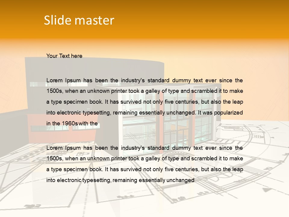 Plan Residential Rendering PowerPoint Template