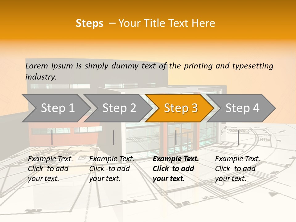 Plan Residential Rendering PowerPoint Template