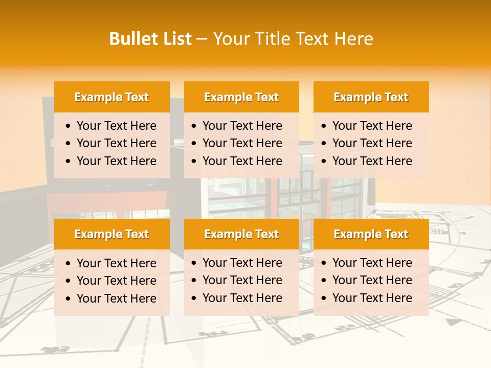 Plan Residential Rendering PowerPoint Template