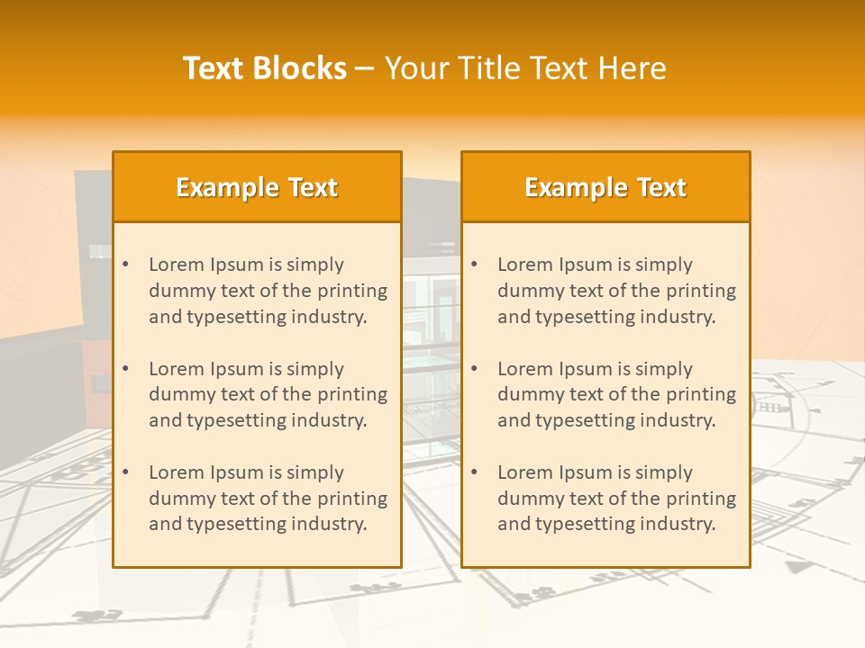 Plan Residential Rendering PowerPoint Template