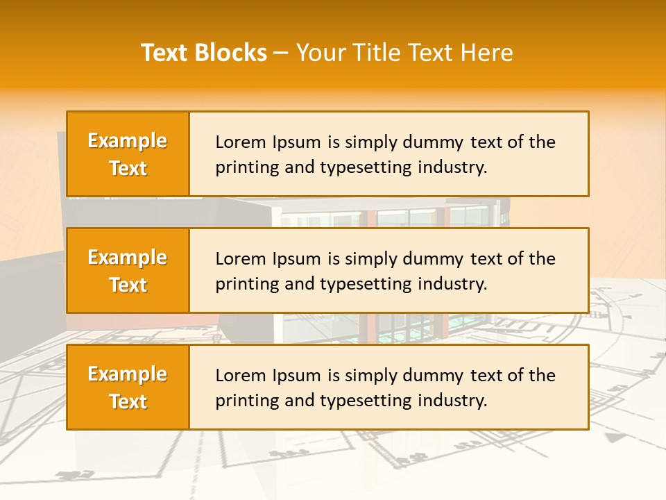 Plan Residential Rendering PowerPoint Template