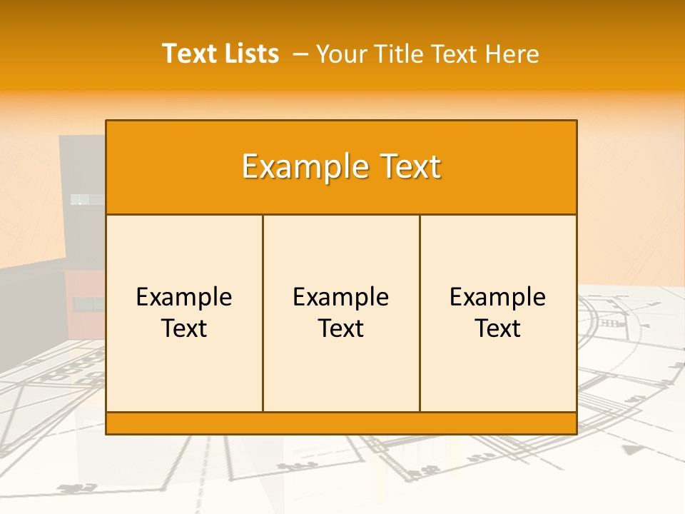 Plan Residential Rendering PowerPoint Template
