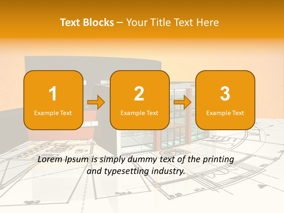 Plan Residential Rendering PowerPoint Template