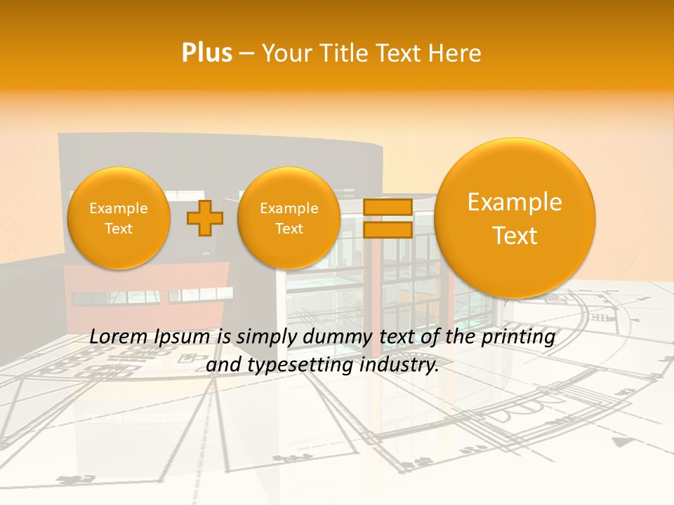 Plan Residential Rendering PowerPoint Template