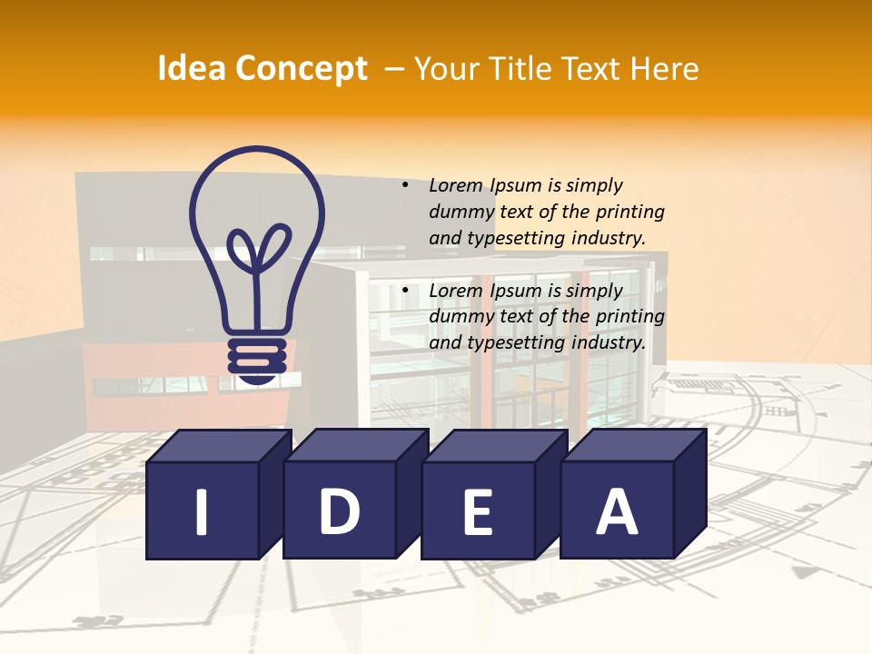 Plan Residential Rendering PowerPoint Template