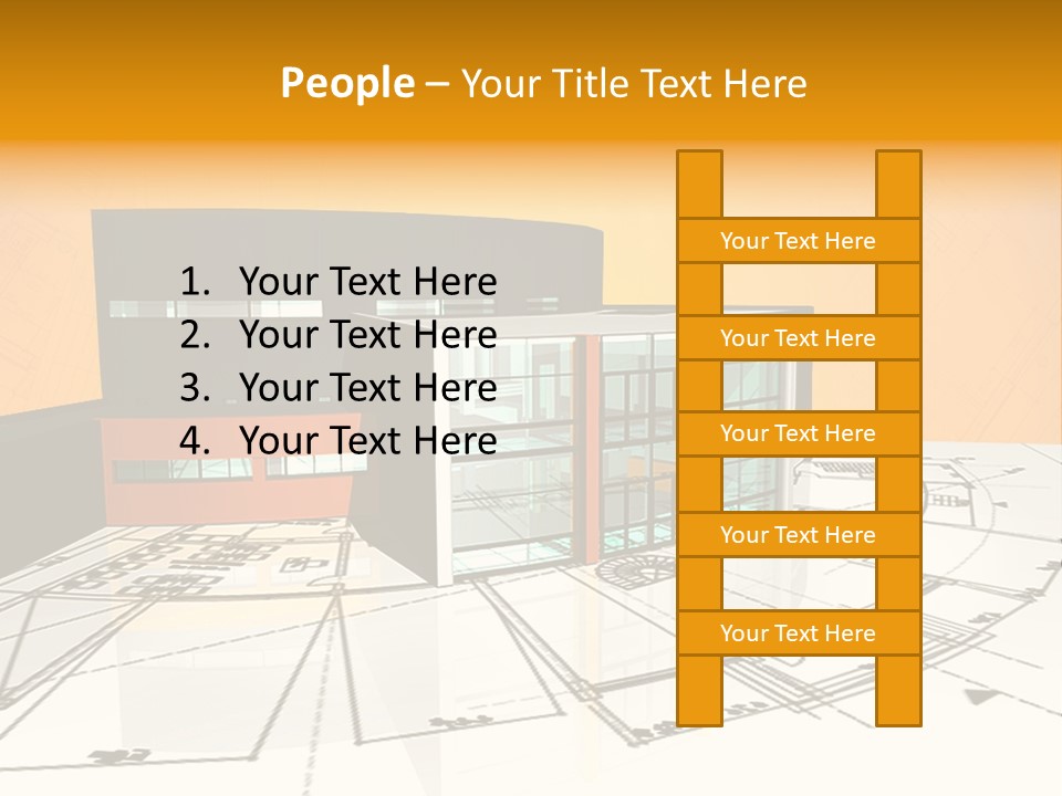 Plan Residential Rendering PowerPoint Template