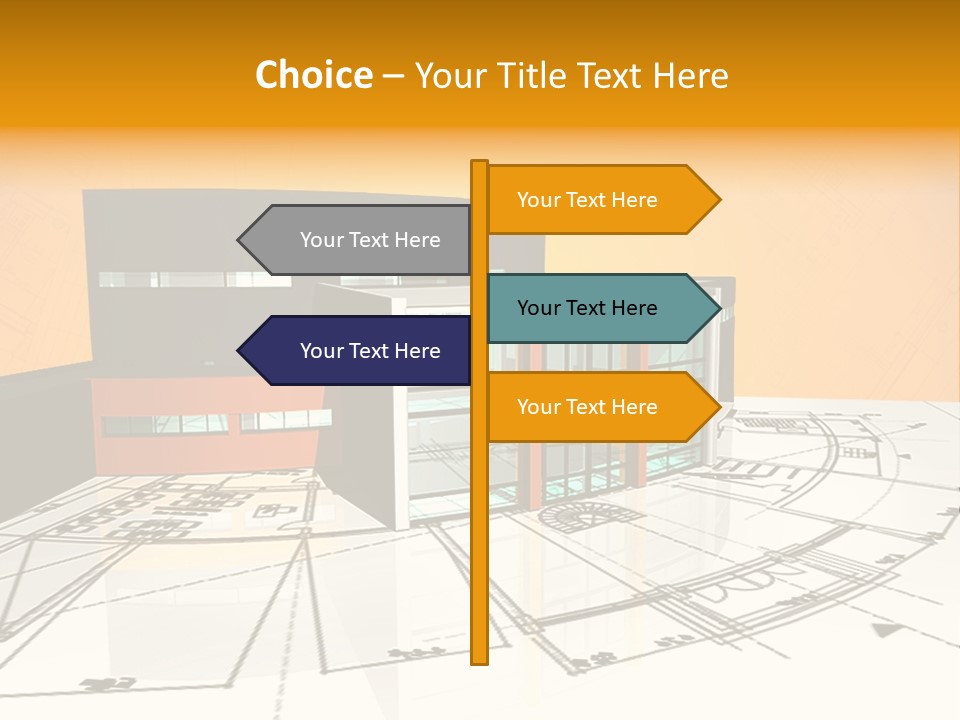 Plan Residential Rendering PowerPoint Template