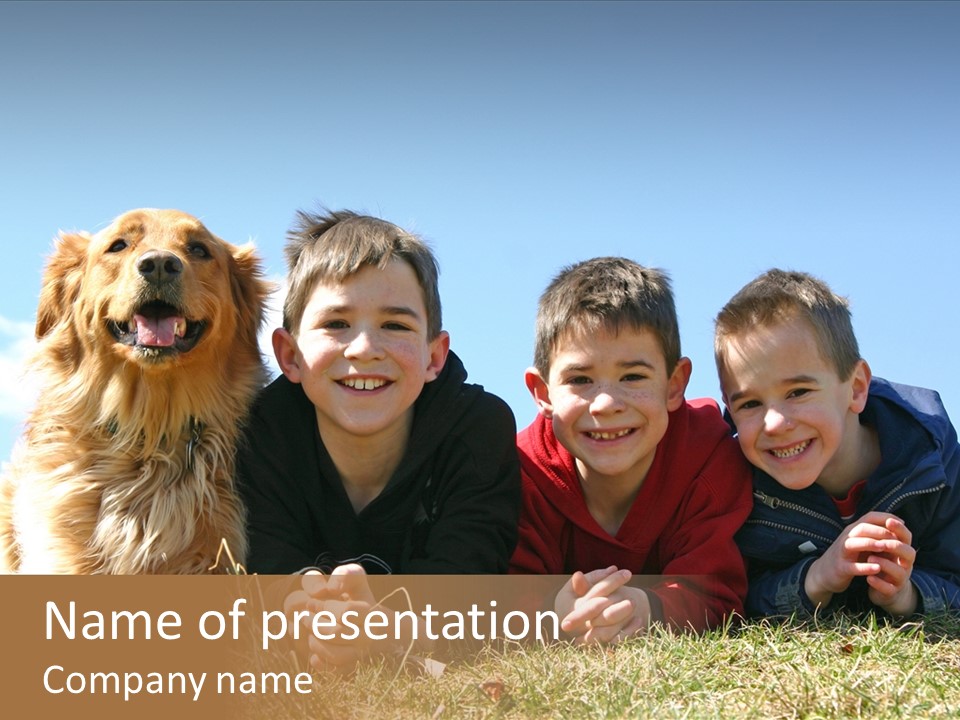 Sibling Sky Friendship PowerPoint Template