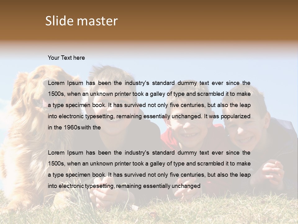 Sibling Sky Friendship PowerPoint Template