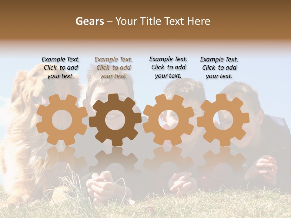 Sibling Sky Friendship PowerPoint Template