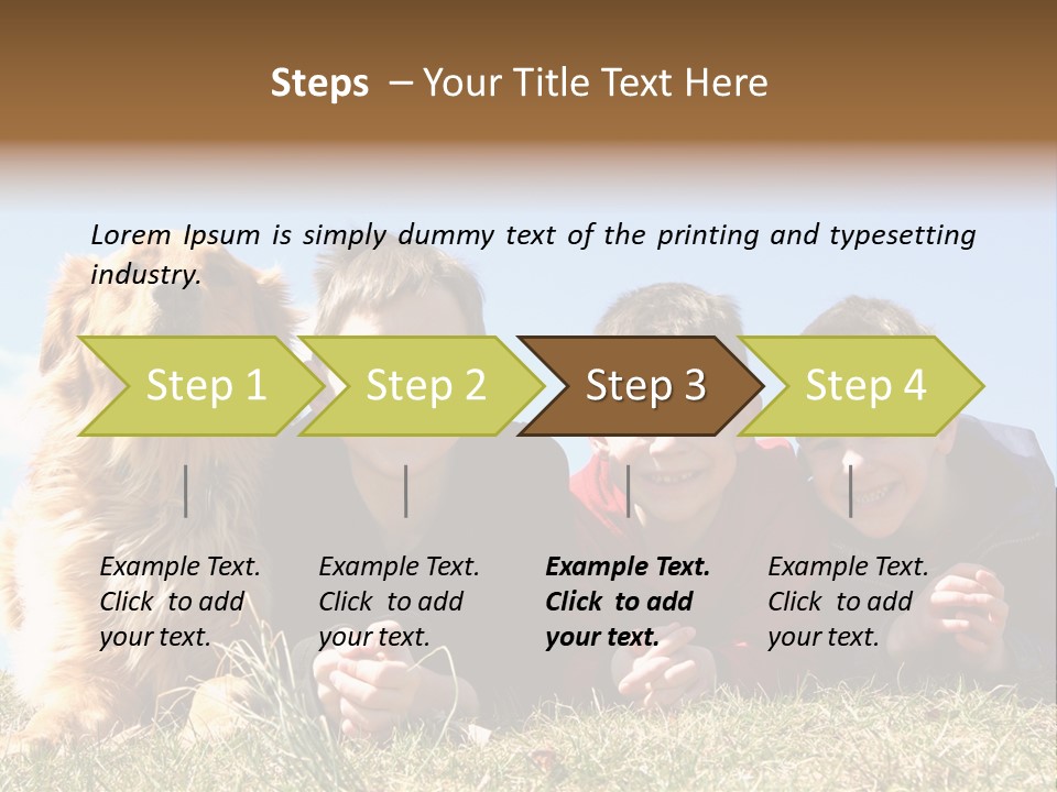 Sibling Sky Friendship PowerPoint Template