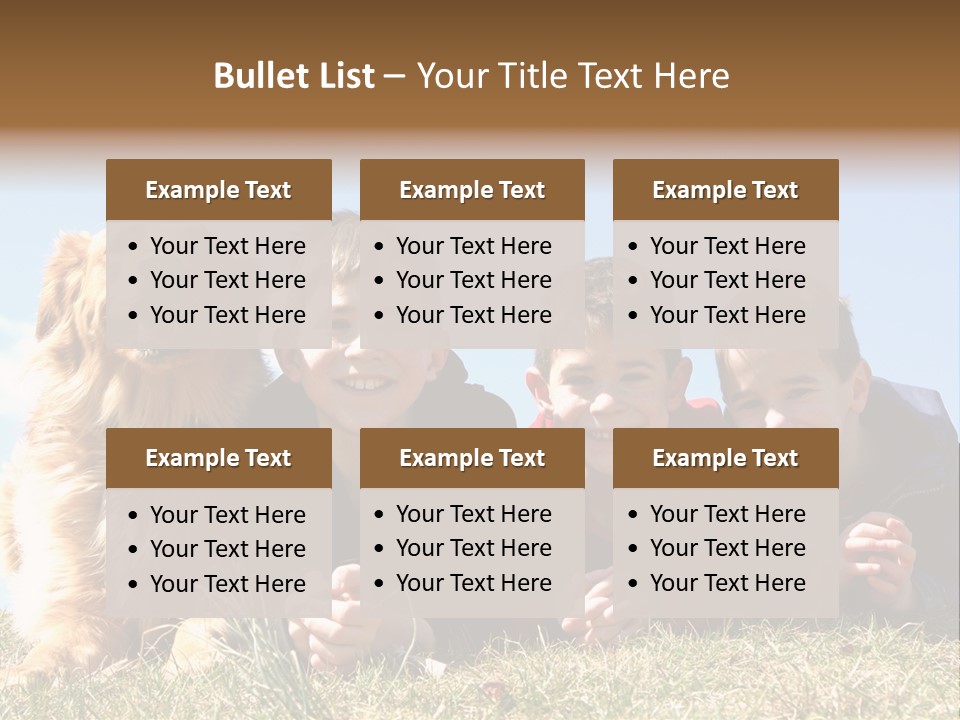Sibling Sky Friendship PowerPoint Template