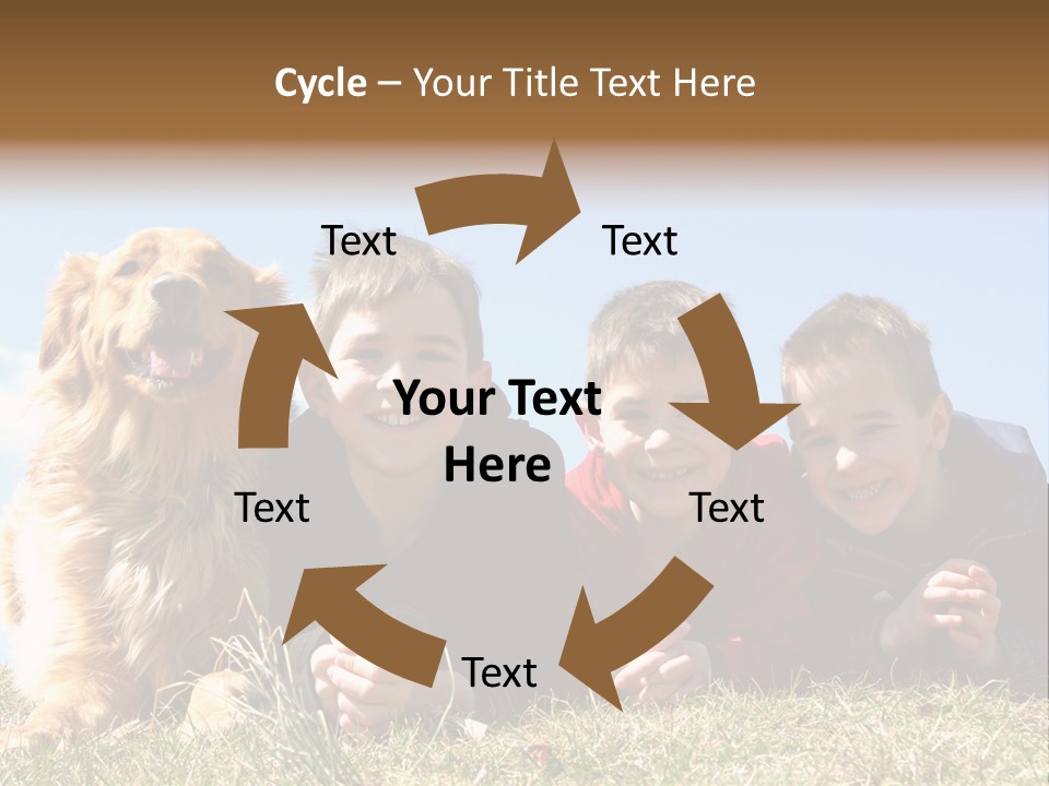 Sibling Sky Friendship PowerPoint Template