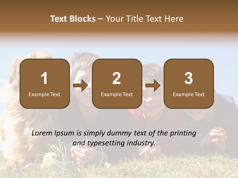 Sibling Sky Friendship PowerPoint Template