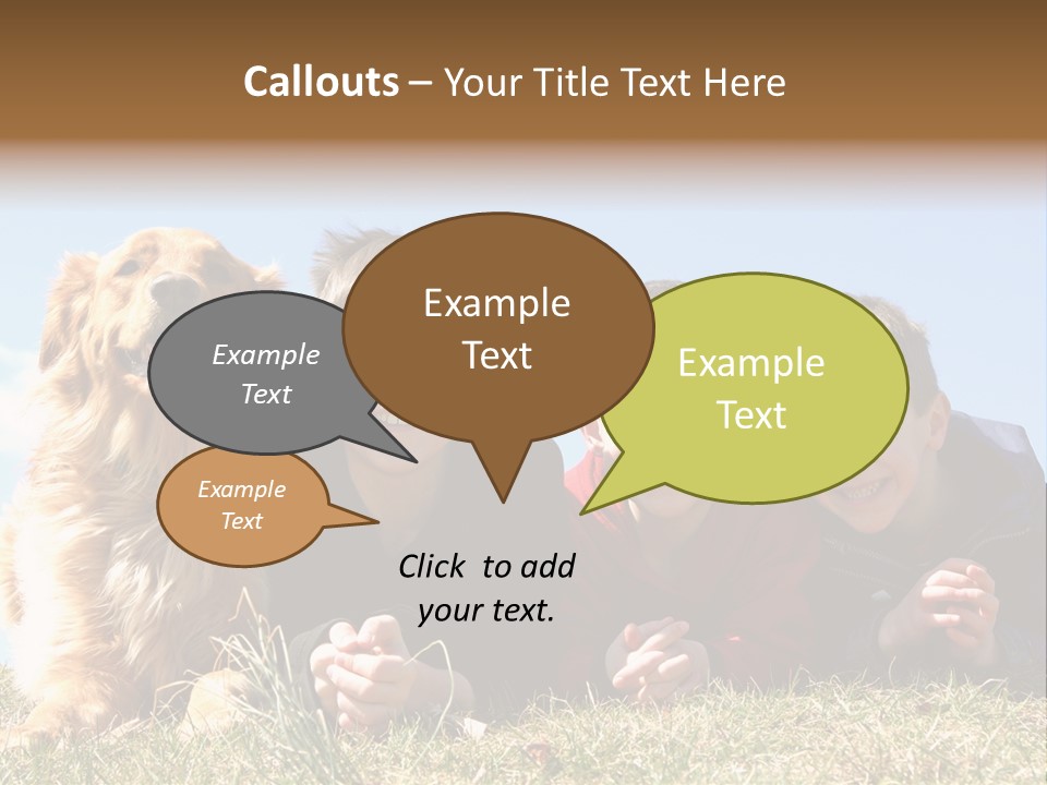 Sibling Sky Friendship PowerPoint Template