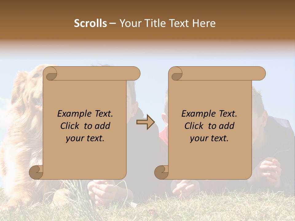 Sibling Sky Friendship PowerPoint Template