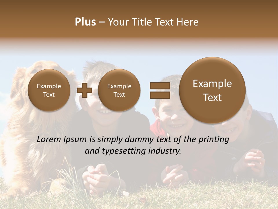 Sibling Sky Friendship PowerPoint Template