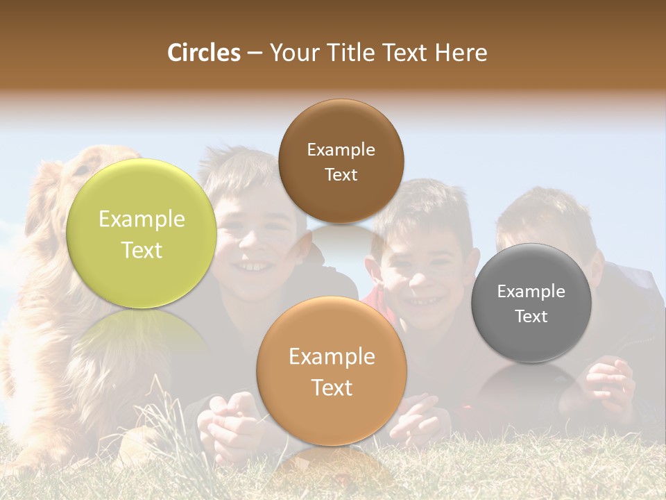 Sibling Sky Friendship PowerPoint Template