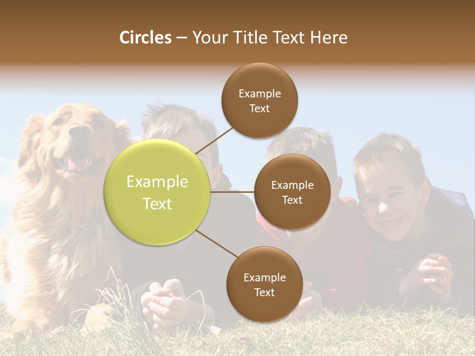 Sibling Sky Friendship PowerPoint Template