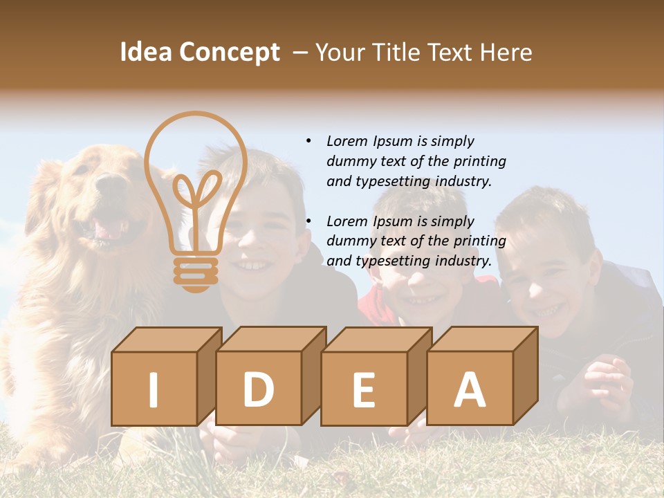 Sibling Sky Friendship PowerPoint Template