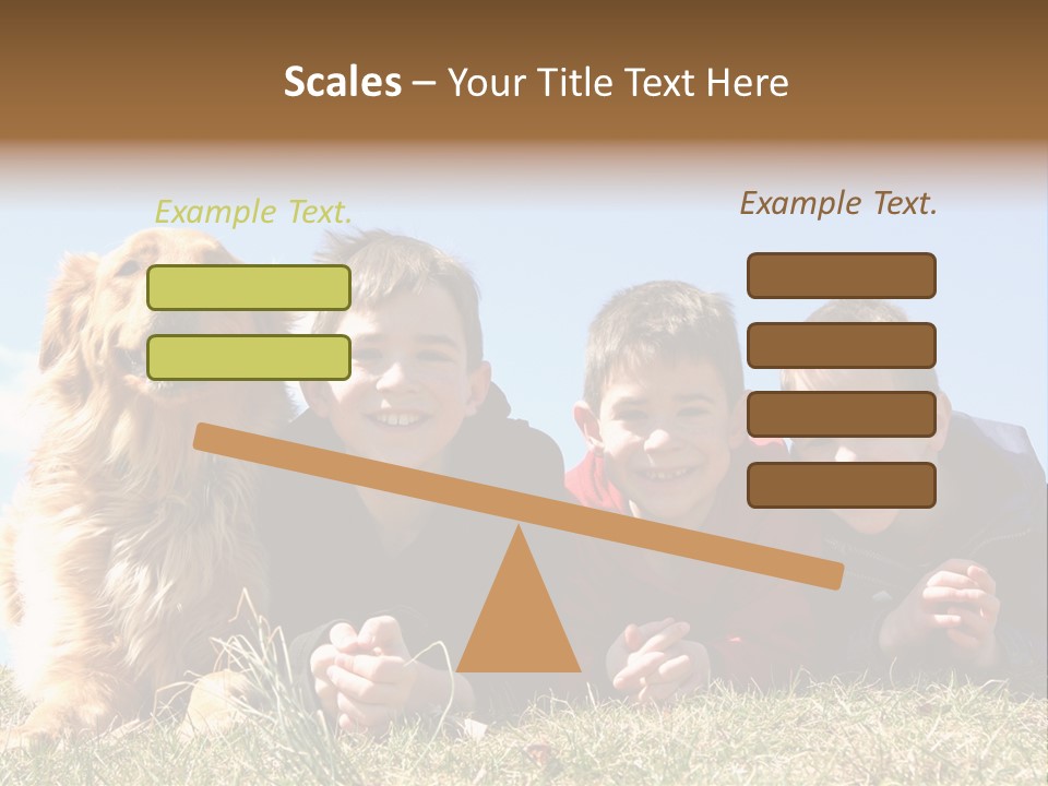 Sibling Sky Friendship PowerPoint Template