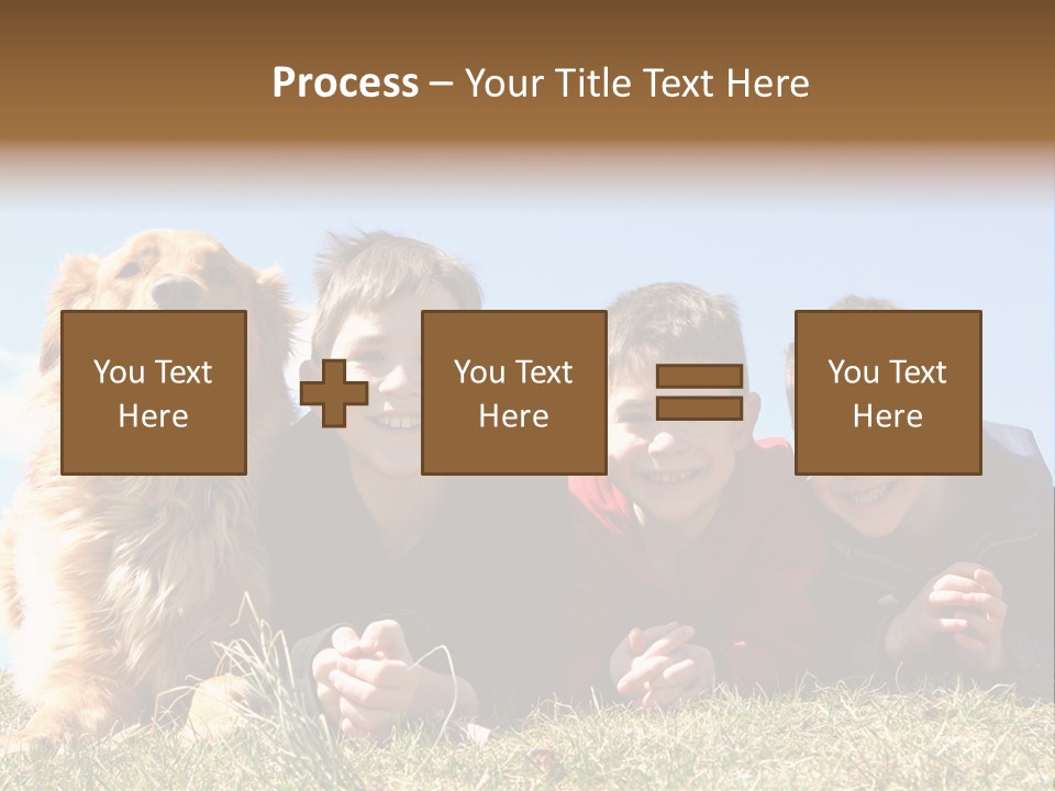 Sibling Sky Friendship PowerPoint Template