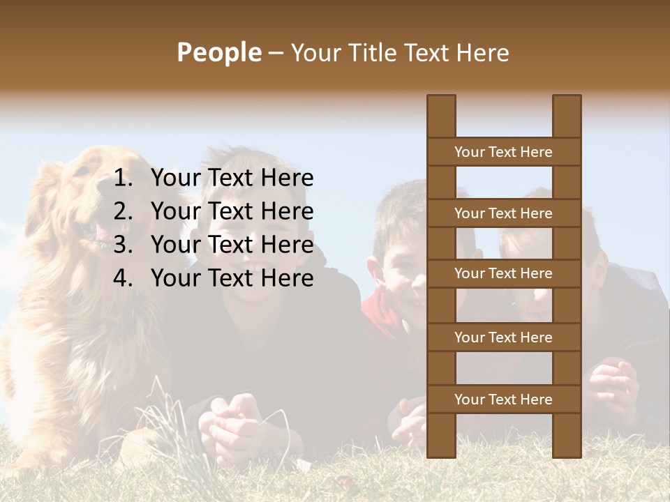 Sibling Sky Friendship PowerPoint Template